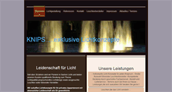 Desktop Screenshot of knips-licht.de
